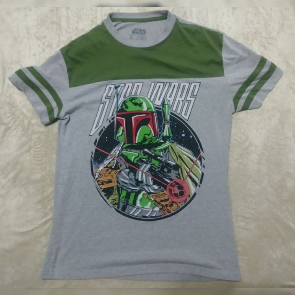 Star Wars Boba Fett Baseball Style T-shirt Medium